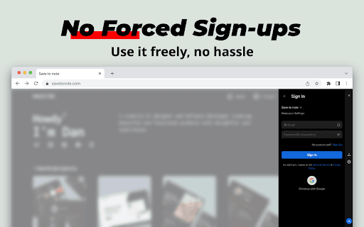 Save To Note  from Chrome web store to be run with OffiDocs Chromium online