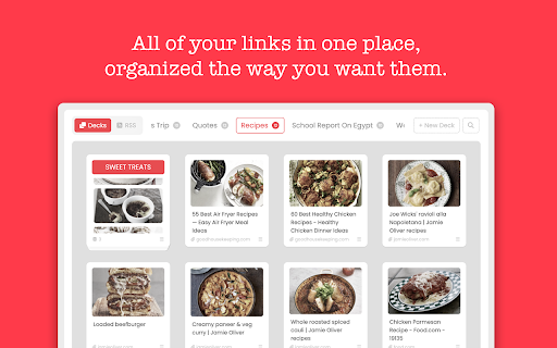 Save to PasteDeck  from Chrome web store to be run with OffiDocs Chromium online