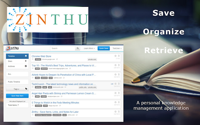 Save to Zinthu  from Chrome web store to be run with OffiDocs Chromium online
