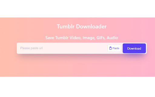 savetumblr  from Chrome web store to be run with OffiDocs Chromium online
