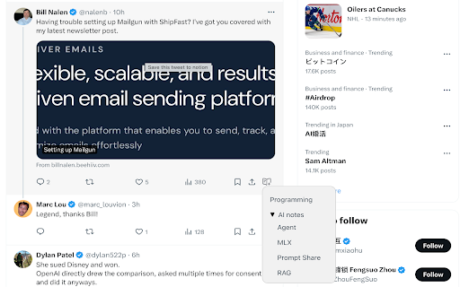 Save Tweets to Notion  from Chrome web store to be run with OffiDocs Chromium online