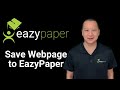 Save Webpage to EazyPaper  from Chrome web store to be run with OffiDocs Chromium online