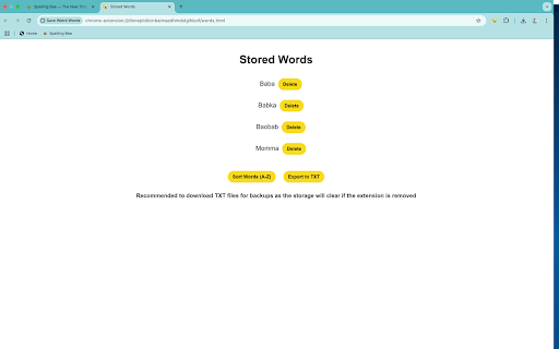 Save Weird Words  from Chrome web store to be run with OffiDocs Chromium online