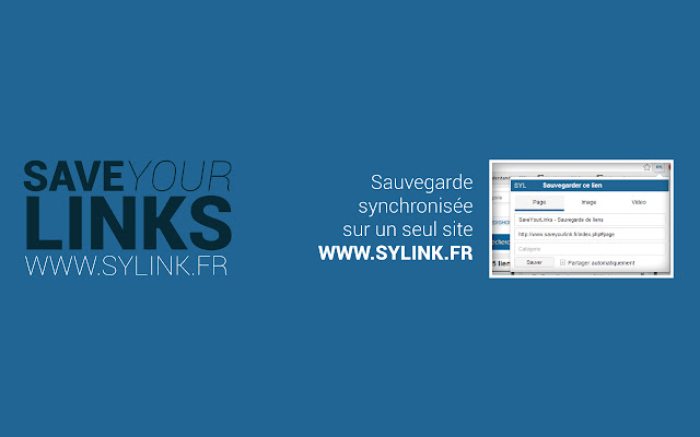 SaveYourLinks  from Chrome web store to be run with OffiDocs Chromium online