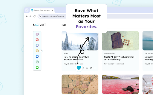 SavveIt: Link Saver Extension  from Chrome web store to be run with OffiDocs Chromium online