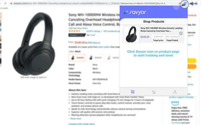 Savyor  from Chrome web store to be run with OffiDocs Chromium online