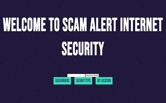 Scam Alert Internet security  from Chrome web store to be run with OffiDocs Chromium online