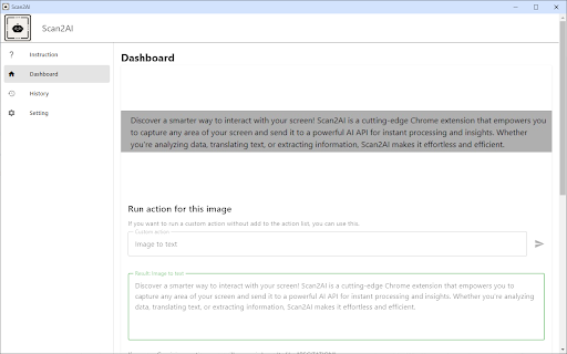Scan2AI  from Chrome web store to be run with OffiDocs Chromium online