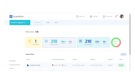 Scandium Test Scenario Recorder  from Chrome web store to be run with OffiDocs Chromium online