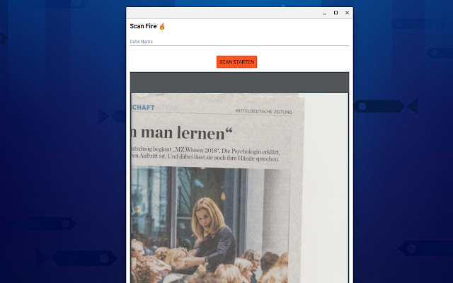 Scan Fire  from Chrome web store to be run with OffiDocs Chromium online