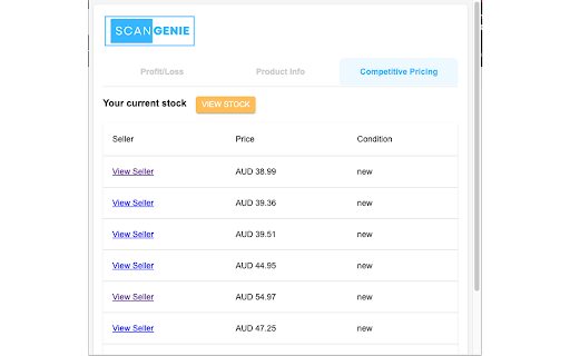 ScanGenie Extension  from Chrome web store to be run with OffiDocs Chromium online