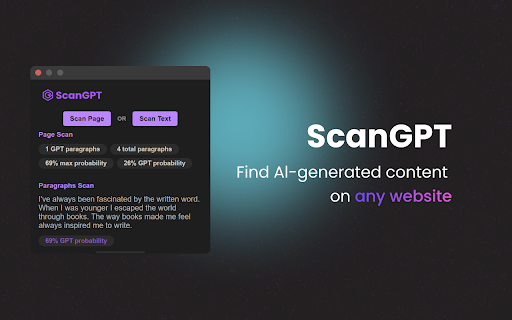 ScanGPT  from Chrome web store to be run with OffiDocs Chromium online