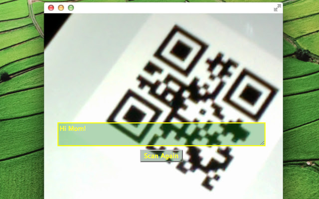 ScanQR  from Chrome web store to be run with OffiDocs Chromium online