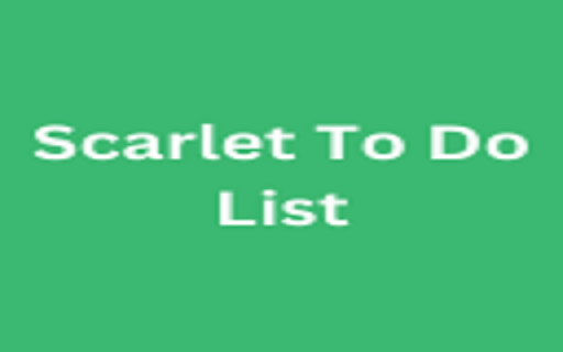 Scarlet To Do List  from Chrome web store to be run with OffiDocs Chromium online