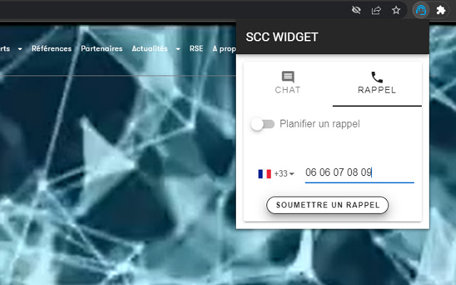 SCC MyWidget  from Chrome web store to be run with OffiDocs Chromium online