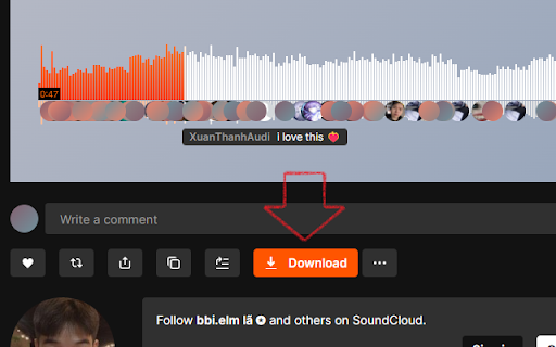SCDownloader SoundCloud Track Downloader  from Chrome web store to be run with OffiDocs Chromium online