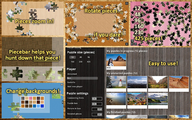 Scenic Jigsaw Puzzles  from Chrome web store to be run with OffiDocs Chromium online
