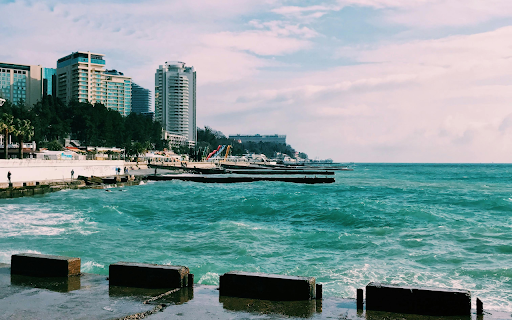 Scenic Shot of the Sochi Seaside  from Chrome web store to be run with OffiDocs Chromium online