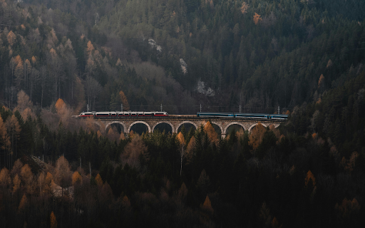 Scenic Train on Semmering Viaduct, Austria  from Chrome web store to be run with OffiDocs Chromium online