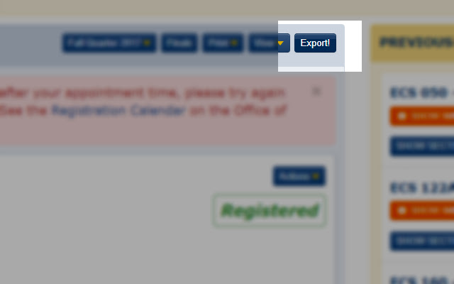 Schedule Builder Export  from Chrome web store to be run with OffiDocs Chromium online