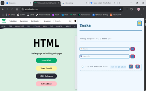 Schedule Sidebar Extension  from Chrome web store to be run with OffiDocs Chromium online