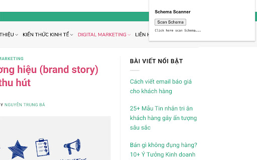Schema Scanner by Nguyen Trung Ba  from Chrome web store to be run with OffiDocs Chromium online