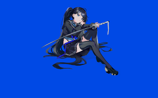 Schoolgirl with Katana  from Chrome web store to be run with OffiDocs Chromium online