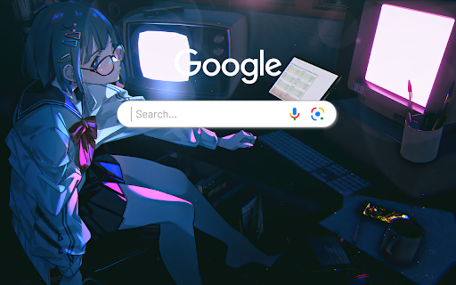School Uniform Anime Girl Student Anime Theme  from Chrome web store to be run with OffiDocs Chromium online