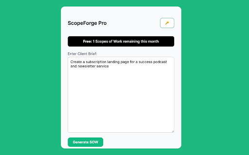 ScopeForge Pro  from Chrome web store to be run with OffiDocs Chromium online