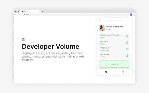 Scope, the Solana Token Checker  from Chrome web store to be run with OffiDocs Chromium online