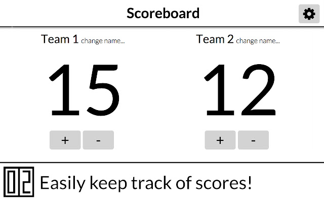 Scoreboard  from Chrome web store to be run with OffiDocs Chromium online