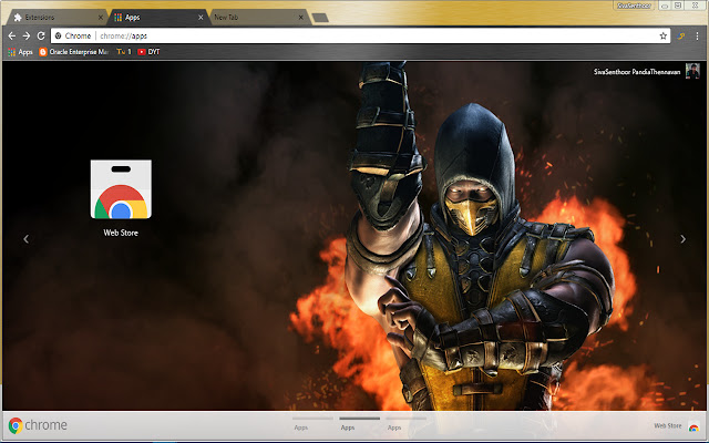 Scorpion Mortal Kombat Martial Art Gaming  from Chrome web store to be run with OffiDocs Chromium online
