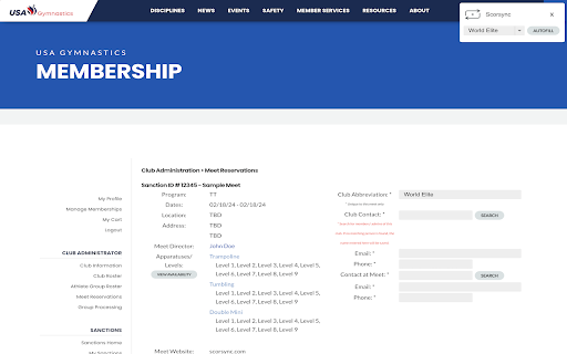 Scorsync Meet Autofill  from Chrome web store to be run with OffiDocs Chromium online