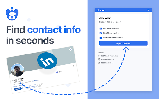 Scout AI Sales Prospecting  from Chrome web store to be run with OffiDocs Chromium online