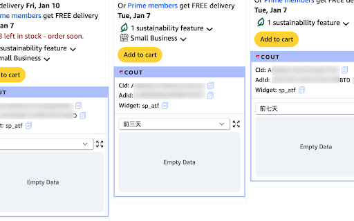 Scout Amazon Item Scout  from Chrome web store to be run with OffiDocs Chromium online
