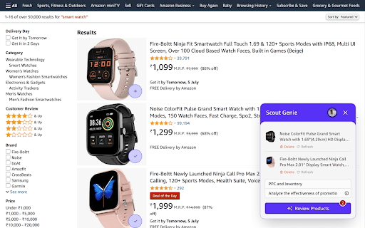 Scout Genie  from Chrome web store to be run with OffiDocs Chromium online