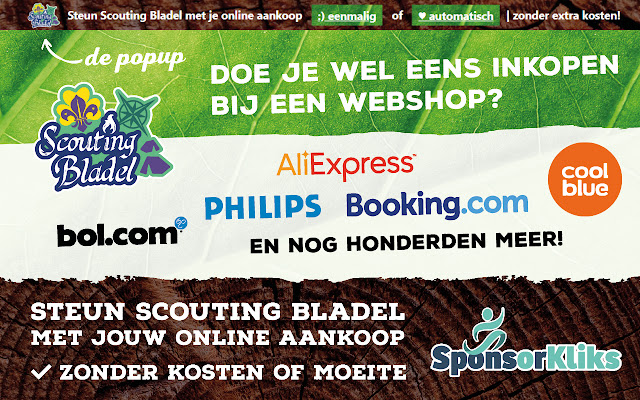 Scouting Bladel SponsorKliks  from Chrome web store to be run with OffiDocs Chromium online