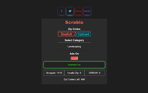 Scrabio  from Chrome web store to be run with OffiDocs Chromium online