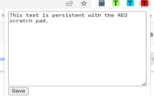 Scratch Pad Red  from Chrome web store to be run with OffiDocs Chromium online