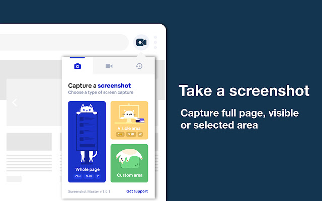 Screen Capture and Recorder by Screeny  from Chrome web store to be run with OffiDocs Chromium online