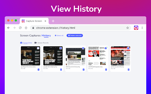 Screen capture and recorder Screenshot Tool  from Chrome web store to be run with OffiDocs Chromium online