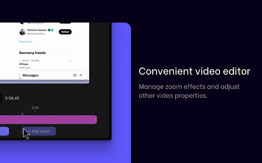 Screen Charm Professional Browser Recorder  from Chrome web store to be run with OffiDocs Chromium online