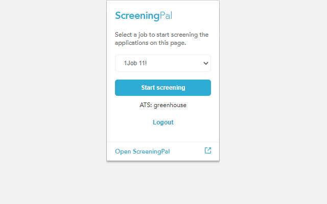 ScreeningPal CV helper  from Chrome web store to be run with OffiDocs Chromium online