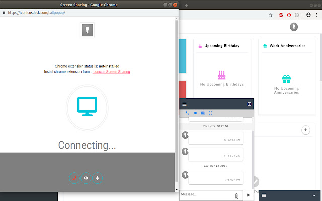 Screen Mirroring  from Chrome web store to be run with OffiDocs Chromium online