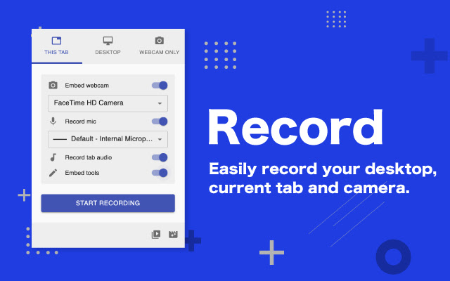 Screen Recorder  Editor  from Chrome web store to be run with OffiDocs Chromium online