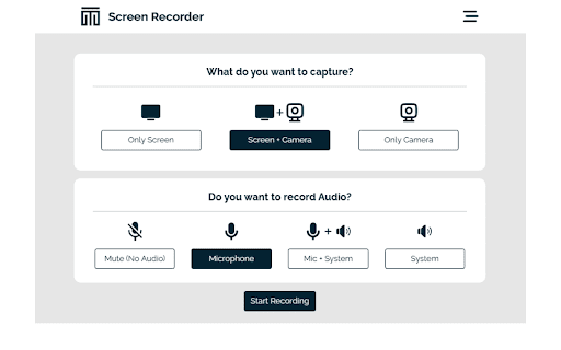 Screen Recorder Toolsmystro  from Chrome web store to be run with OffiDocs Chromium online