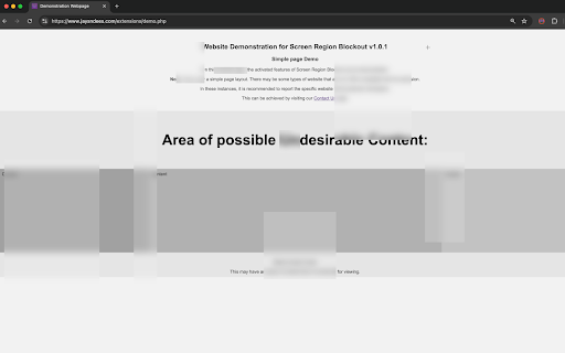 Screen Region Blockout Pro  from Chrome web store to be run with OffiDocs Chromium online