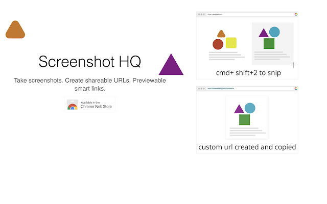 Screenshot HQ | Screen Capture Tool  from Chrome web store to be run with OffiDocs Chromium online