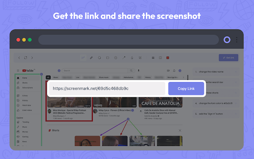 Screenshot Tool with Marks | ScreenMark  from Chrome web store to be run with OffiDocs Chromium online
