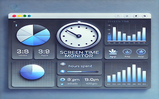 Screen Time Monitor  from Chrome web store to be run with OffiDocs Chromium online